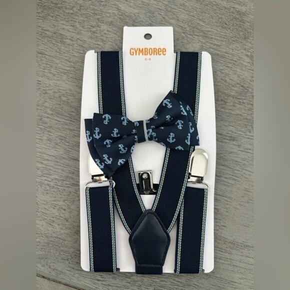 Gymboree bow tie and suspender set NWT - Picture 1 of 4